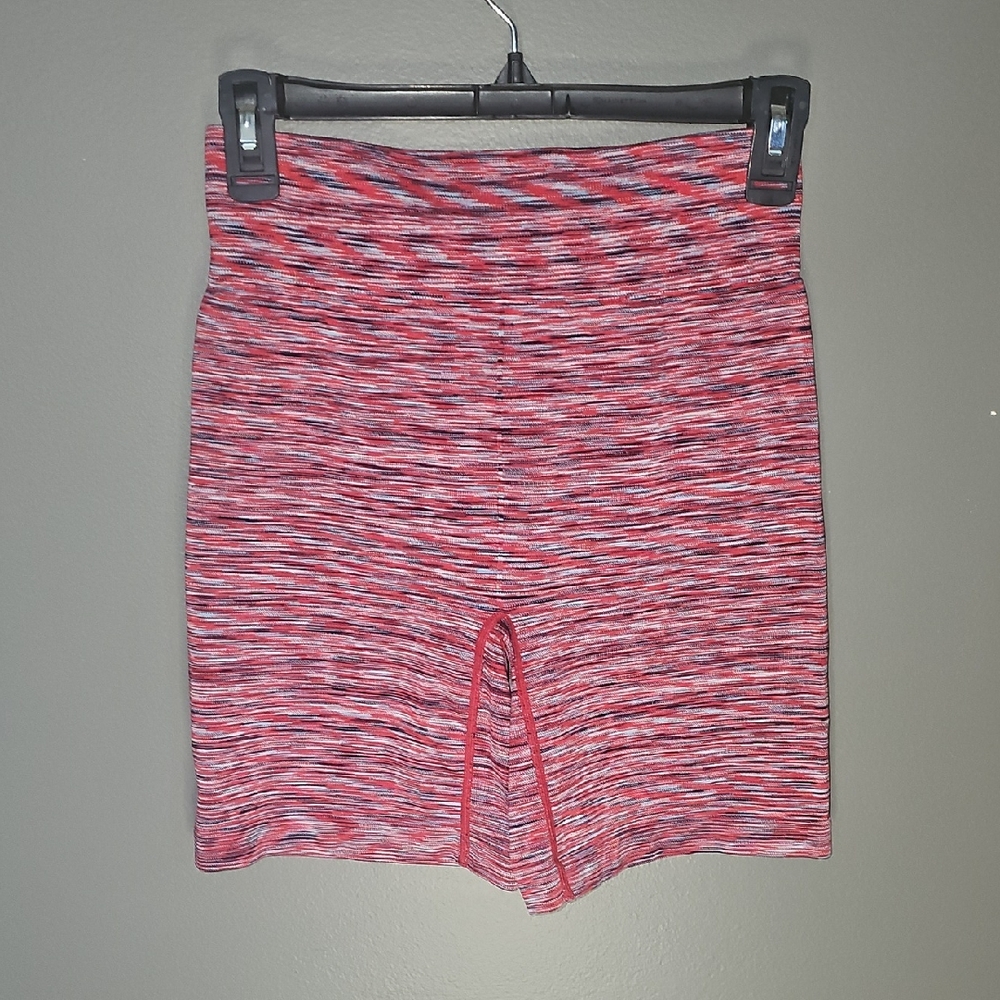 Women's Red Patterned Shorts